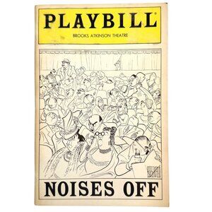 Noises Off Playbill February 1984 Brooks Atkinson Theatre Victor Garber D Loudon
